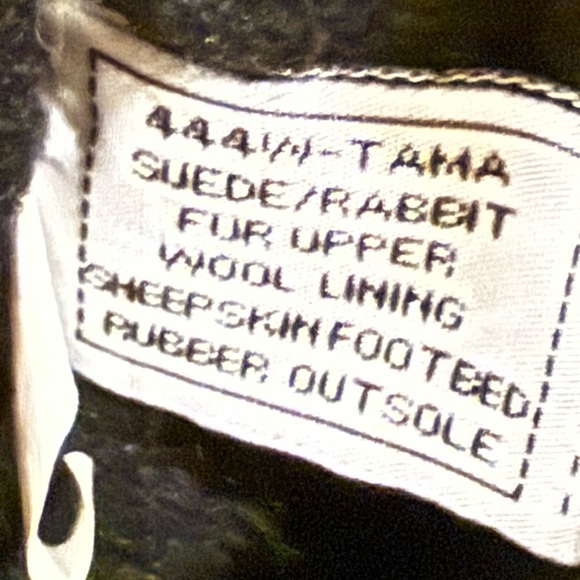 BEARPAW Tama Winter Boots Black Grey Rabbit Fur Suede Snow PomPom - Picture 7 of 11